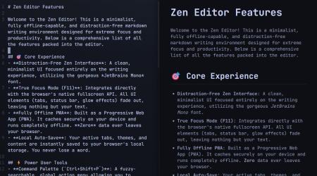 Speed and Flow: A Keyboard-First Markdown Editor for Power Users
